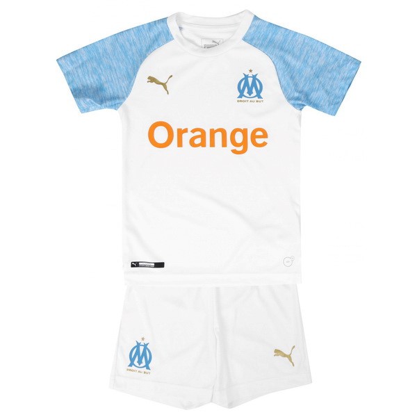 Camiseta Marsella Primera equipo Niños 2018-19 Blanco